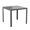 Merrick Lane Tristan All-Weather Indoor/Outdoor Square Patio Dining Table for 4 with Steel Frame and Poly Resin Slatted Top